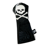 One-Of-A-Kind! Black Alligator Embossed Skull & Bones Driver headcover! - Robert Mark Golf