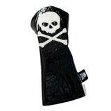 One-Of-A-Kind! Black Alligator Embossed Skull & Bones Driver headcover! - Robert Mark Golf