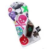 New! Rare! The RMG Collage Driver Headcover, LV, Panda, Bomb, Donut, Skull, etc.