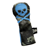 Limited Edition! Blue Urban Camo, Skull & Bones Fairway Wood Headcover!